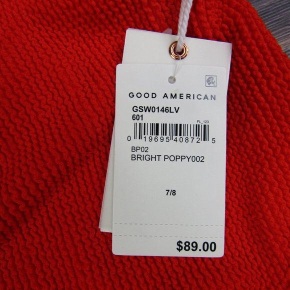 Good American NEW NWT 4XL/5XL Size 7/8 Red One Piece Swimsuit - Picture 2 of 7
